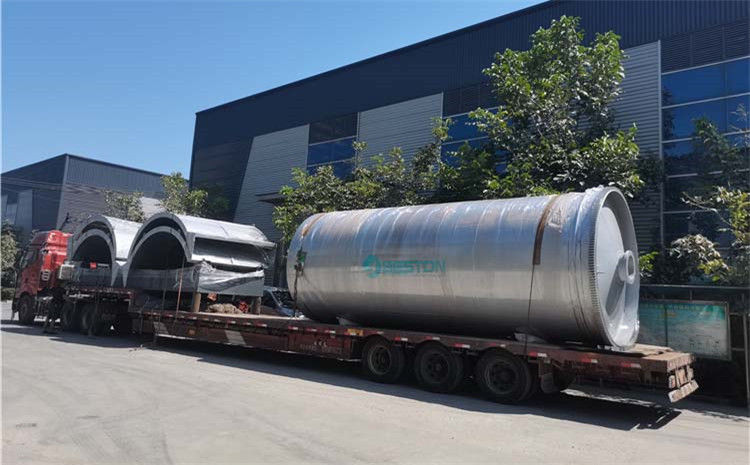 16噸廢舊輪胎煉油設備發往埃及